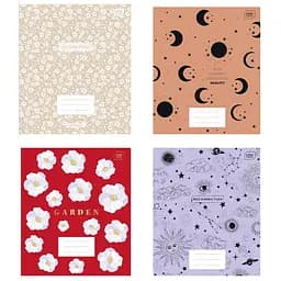 Набор тетрадей Interdruk Botanique линейка A5 48 листов 4 шт. (270399-4)