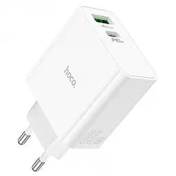 Сетевое зарядное устройство адаптер HOCO C113A Awesome 1USB/1Type-C, 65W, поддержка быстрой зарядки PD/QC/FCP/AFC