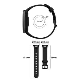 Силіконовий ремінець Tamister для Xiaomi Mi Smart Band 7 Pro Black - мініатюра 6