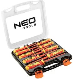 Отвертки диэлектрическая, SL, PH, сталь S2, кейс, набор 9шт Neo Tools hoz0014085