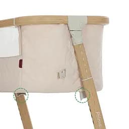 Дитяче ліжечко Carrello Prima CRL16503 Honey Beige електронне укачування 6 рівнів висоти матрац Bluetooth - мініатюра 3