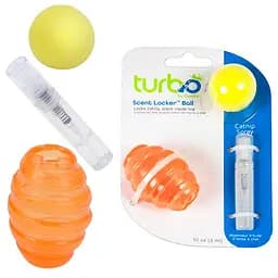Coastal Turbo Scent Locker Football Турбо Сент локер футбол игрушка для котов мяч овальный оранжевый