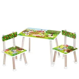 Дитячий столик M 501-16 стільниця 60 х 40 см, 2 стільчики