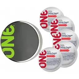 Презервативы One Tattoo Touch красные 5 шт. в кейсе (ROZ6501051997)