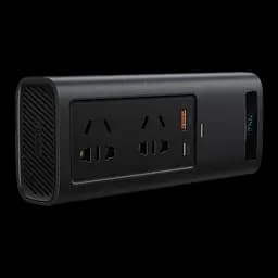 Автомобільний інвертор Baseus In-car 150W 220V EU Чорний (CRNBQ-A01) - мініатюра 2