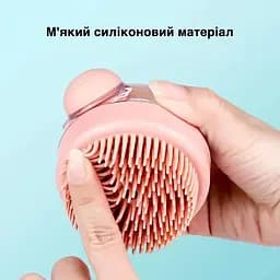 Гребінці для волосся з дозатором 14754 7х8.5 см пудрова - мініатюра 5