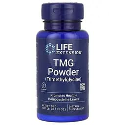 Триметилгліцин Life Extension TMG Powder, 50 грам для підтримки серцево-судинної системи