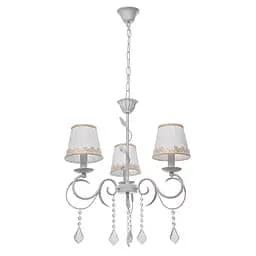 Люстра підвісна Brille прованс з абажуром E14 40W WH (BKL-667S/3)