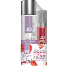 Комплект System JO GWP - Agape 120 ml & Oral Delight - Strawberry 30 мл