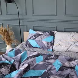 Пододеяльник MirSon Ranforce Elite Graphitea 160x220 см серо-голубой (2200011704005)