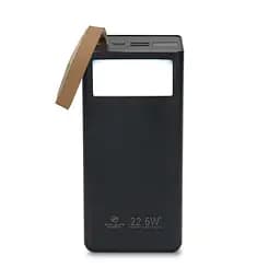 Повербанк 50000mAh Power Bank Kraft TPB-2350 Black 22.5W QC3.0 LED-фонарь (43-00037)