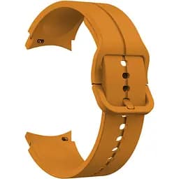 Ремешок для Samsung Galaxy Watch 4 44mm - желто-горчичный ширина крепления 20мм силикон размер L Watchbands Five Classic (W10-9WB61266931)