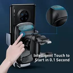 Держатель BASEUS Milky Way Electric Bracket Wireless Charger (15W) (WXHW02-01) - мініатюра 8