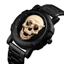 Оригінальний годинник Skmei Skull 9178 Black-Red Platina - мініатюра 8