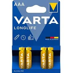 Елемент живлення Varta Longlife AAA BLI Brille 4008496525072 4 шт.