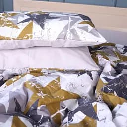 Простирадло MirSon Ranforce Elite 17-0708 Smoky Starlight 110х160 см світло-сіре (2200010618129) - мініатюра 4