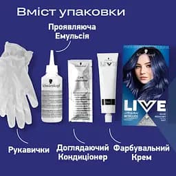 Фарба для волосся Schwarzkopf Live Urban Metallics U67 Blue Mercury  - мініатюра 2