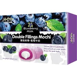 Рисовый десерт Bamboo House Double Fillings Mochi с молочно-черничной начинкой 180 г