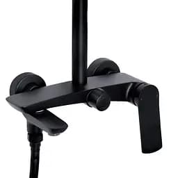 Душова система універсальна Qtap Slavonice Black Matt з виливом QTSLA111BLM45911 - мініатюра 2