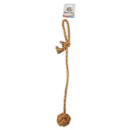 Игрушка для собак узловая мяч с канатной ручкой 56 см. Croci