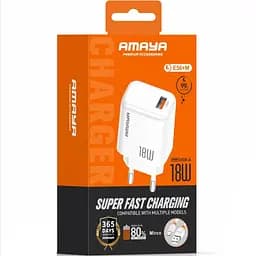 МЗП Amaya E56 PD20W+QC3.0 (1USB-A/1C) + кабель USB to MicroUSB White - мініатюра 2