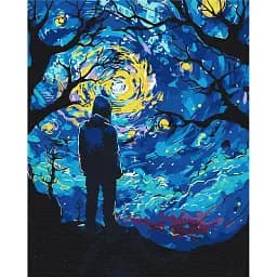 Картина по номерам Brushme Ночное вдохновение 40x50 см