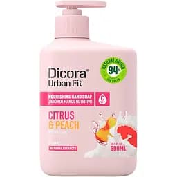 Питательное мыло для рук Dicora Urban Fit Цитрус и персик 500 мл