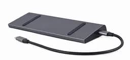 Док-станція Cablexpert USB-C 9-в-1 (A-CM-COMBO9-02) USB-хаб + HDMI/VGA/PD/LAN/3.5-мм аудіо - мініатюра 4