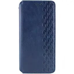 Шкіряний чохол-книжка Getman Cubic (PU) для Xiaomi Redmi Note 14 4G (Int. version) Синій