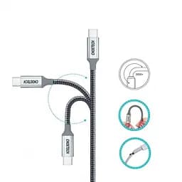 Кабель Choetech USB Type-C - USB Type-C (M/M), 1.8 м, Grey (XCC-1002) - мініатюра 2