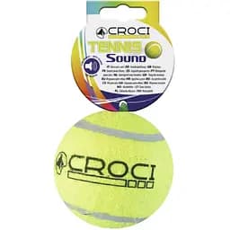 Игрушка для собак Croci Мяч теннисный с пищалкой 10 см