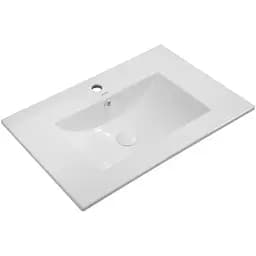 Умивальник меблевий Mixxus Premium Cubic-1502 710x460x170 мм з отвором під змішувач і переливом MP6496, Білий