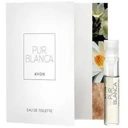Открытка с пробным образцом Avon Pur Blanca 0.6 мл