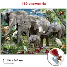 Пазли Слони 82968 ЕГ-05 160 елементів - мініатюра 2