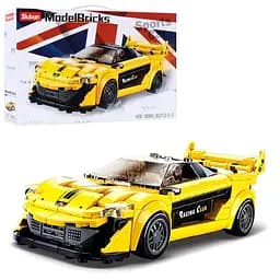 Конструктор SLUBAN Гоночная машина, 283 детали, фигурки, 17.2 см, 38x24x7 см