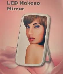 Дзеркало косметичне настільне Salon Professional Makeup Mirror 33 світлодіоди USB або батарейки білий - мініатюра 3