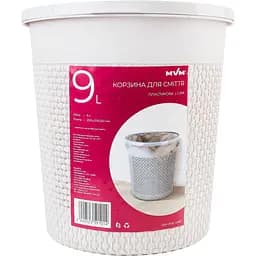 Корзина для мусора MBM My Home 9 л серая (BIN-09 9L GRAY)