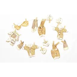 Новорічна прикраса підвісна гірлянда Jin Yu Long Craft Factory 2 м жовтий білий (430123)