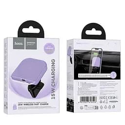 Автотримач з БЗП Hoco HW17 Crystal (air outlet) Romantic purple - мініатюра 4