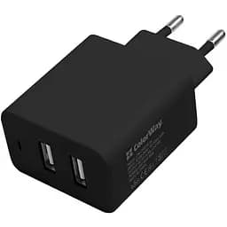 Зарядний пристрій ColorWay USB AUTO ID 4.8A 24W Black (CW-CHS016-BK)