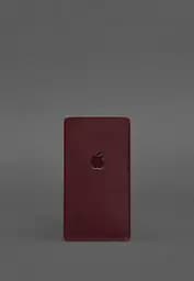 Кожаный чехол для iPhone 12 Бордовый Crazy Horse