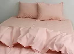 Комплект постільної білизни TAG Tekstil Сімейний Персиковий 000163437 (Pale Blush) - мініатюра 2