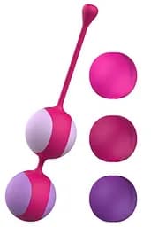 Вагинальные шарики Liebe Kewos — Cerise/Candy Violet, 5 шариков в комплекте Liebe Seele SX1596 100791
