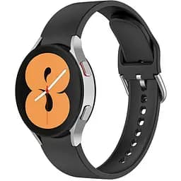 Ремінець для Samsung Galaxy Watch 4 Classic 42mm - чорний ширина кріплення 20мм силікон розмір L Watchbands OneLine (WB00S4GALAXYONELINE1CLASSIC442)