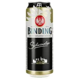 Уценка. Пиво Binding Schwarzbier темное 4.8% 0.5 л ж/б
