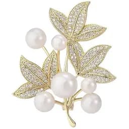 Брошь Листья (494693306)