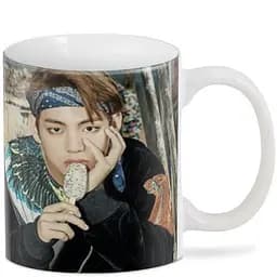 Кухоль GeekLand Bangtan Boys BTS 02.26 V dan Rap Monster BTS.02.25 330 мл білий