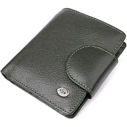 Вертикальний жіночий гаманець з натуральної шкіри ST Leather 23070 зелений