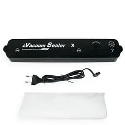 Вакуумний пакувальник для продуктів Vacuum Sealer ZFKK-0016 90W з пакетами, чорний - мініатюра 4