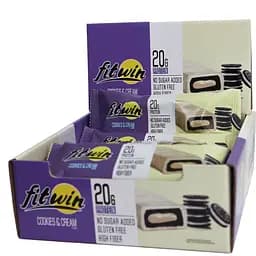 Батончик FitWin Protein Bar 33% Печиво-крем 720 г (12 шт. по 60 г)